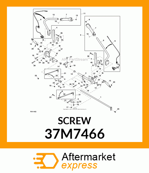 SCREW, SLFTPG, METRIC THD, HEX WSHR 37M7466