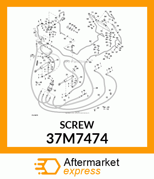 SCREW, SLFTPG, METRIC THD, HEX WSHR 37M7474