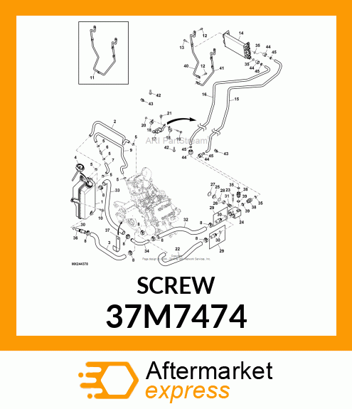 SCREW, SLFTPG, METRIC THD, HEX WSHR 37M7474