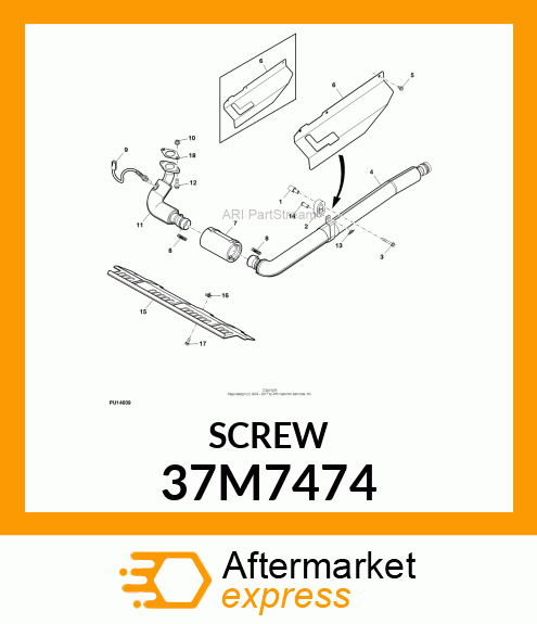 SCREW, SLFTPG, METRIC THD, HEX WSHR 37M7474