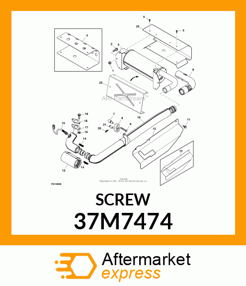 SCREW, SLFTPG, METRIC THD, HEX WSHR 37M7474