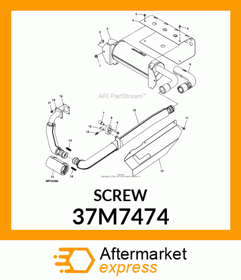 SCREW, SLFTPG, METRIC THD, HEX WSHR 37M7474