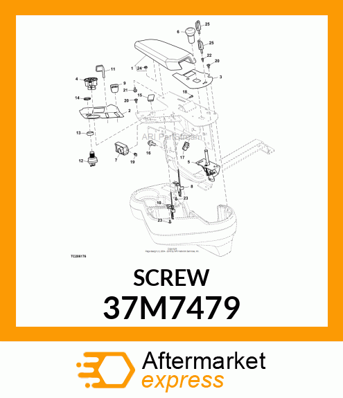 SCREW, SLFTPG, SPD THD, CR PAN HD 37M7479