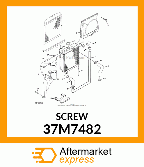 SCREW, SLFTPG, SPD THD, CR PAN HD 37M7482