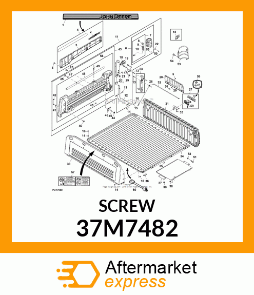 SCREW, SLFTPG, SPD THD, CR PAN HD 37M7482