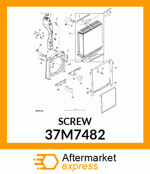 SCREW, SLFTPG, SPD THD, CR PAN HD 37M7482