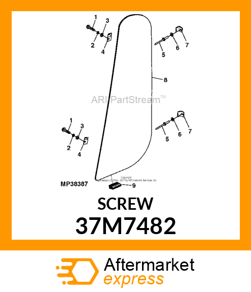 SCREW, SLFTPG, SPD THD, CR PAN HD 37M7482