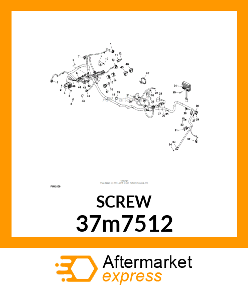 SCREW, SLFTPG, METRIC THD, HEX WSHR 37m7512