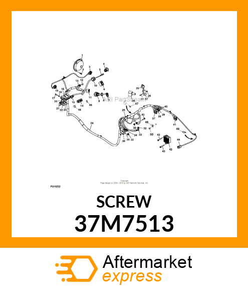 SCREW, SLFTPG, METRIC THD, HEX WSHR 37M7513