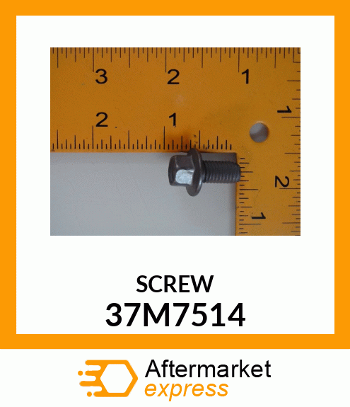 SCREW, SLFTPG, METRIC THD, HEX WSHR 37M7514