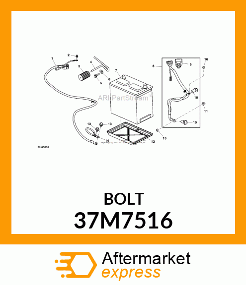 SCREW, SLFTPG, METRIC THD, HEX WSHR 37M7516