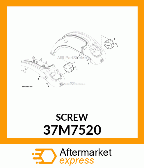 SCREW, SLFTPG, SPD THD, TRX PAN HD 37M7520