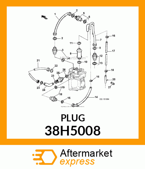 STUD STRAIGHT (SDS), ORFS 38H5008