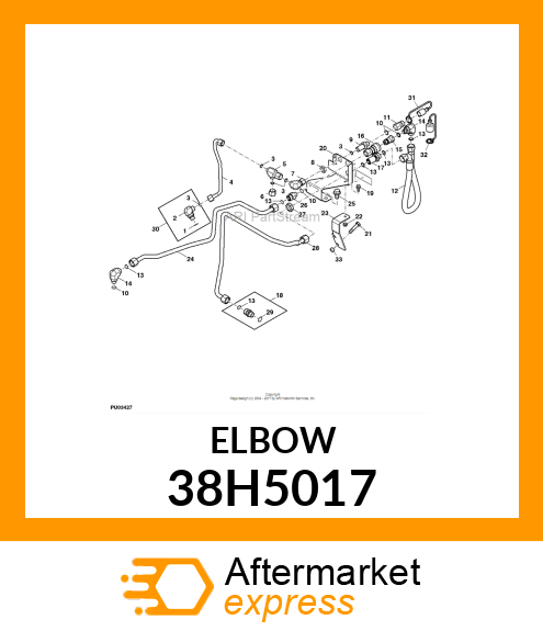 ADJ STUD ELBOW (SDE), ORFS 38H5017