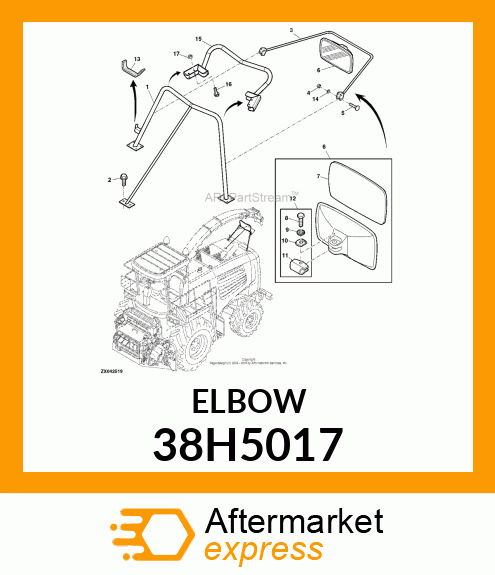 ADJ STUD ELBOW (SDE), ORFS 38H5017