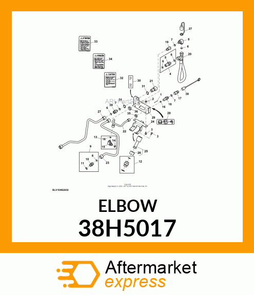 ADJ STUD ELBOW (SDE), ORFS 38H5017