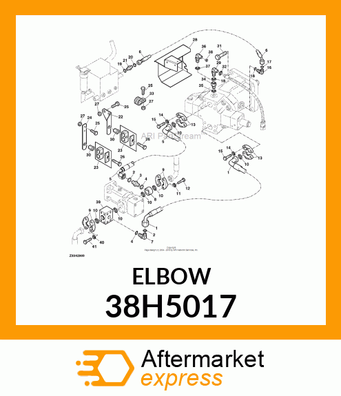 ADJ STUD ELBOW (SDE), ORFS 38H5017