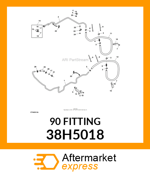 ADJ STUD ELBOW (SDE), ORFS 38H5018