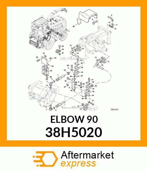 ADJ STUD ELBOW (SDE), ORFS 38H5020