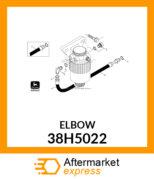 ADJ STUD ELBOW (SDE), ORFS 38H5022