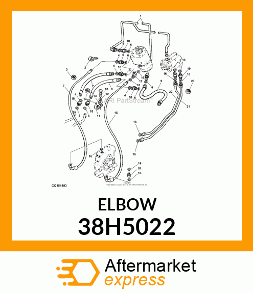 ADJ STUD ELBOW (SDE), ORFS 38H5022