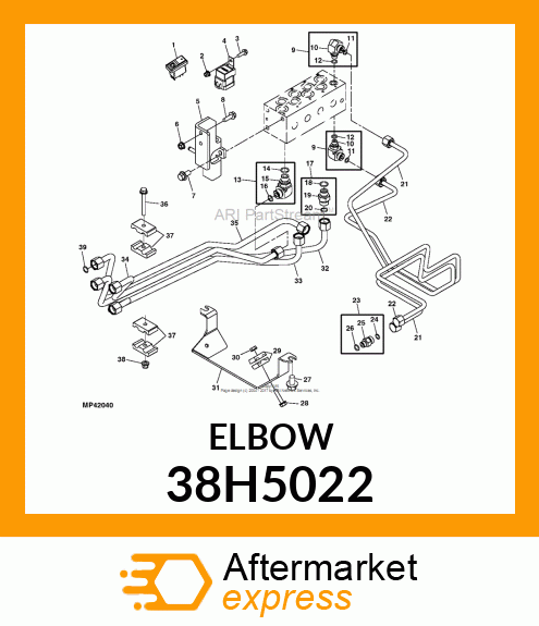 ADJ STUD ELBOW (SDE), ORFS 38H5022