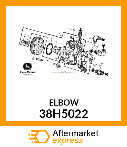 ADJ STUD ELBOW (SDE), ORFS 38H5022