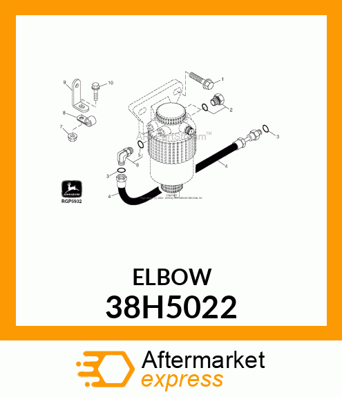 ADJ STUD ELBOW (SDE), ORFS 38H5022