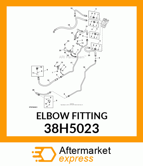 ADJ STUD ELBOW (SDE), ORFS 38H5023