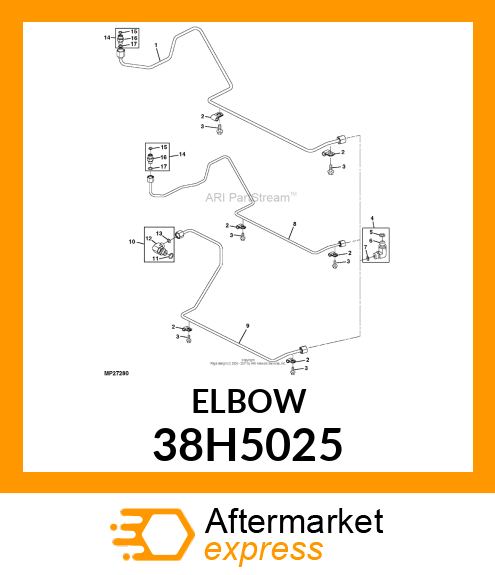 ADJ STUD ELBOW (SDE), ORFS 38H5025