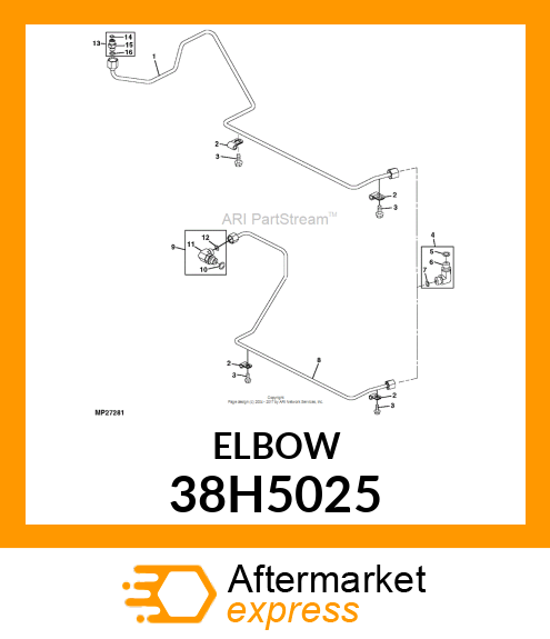 ADJ STUD ELBOW (SDE), ORFS 38H5025