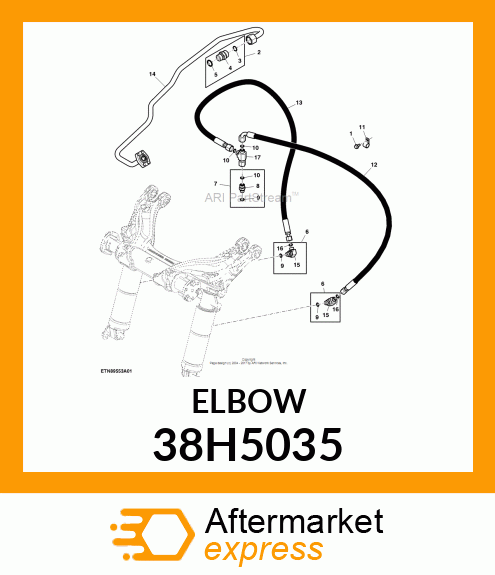 ADJ STUD ELBOW (SDE), ORFS 38H5035