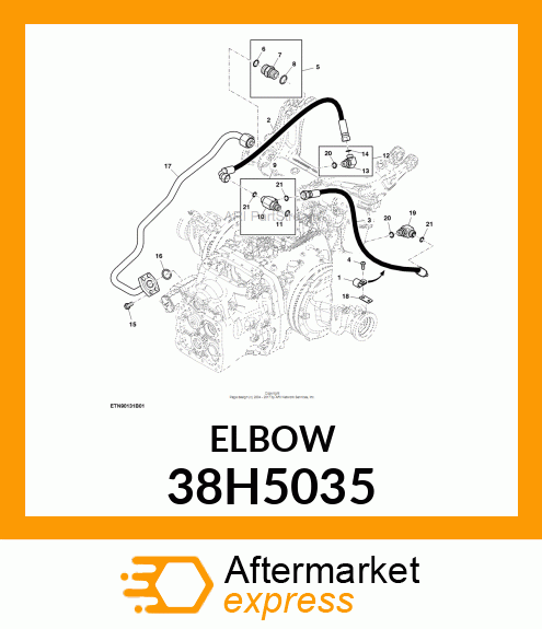 ADJ STUD ELBOW (SDE), ORFS 38H5035