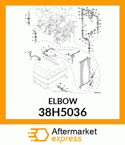 ADJ STUD ELBOW (SDE), ORFS 38H5036