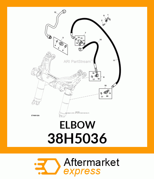 ADJ STUD ELBOW (SDE), ORFS 38H5036