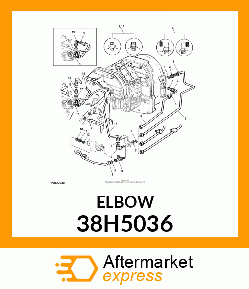 ADJ STUD ELBOW (SDE), ORFS 38H5036