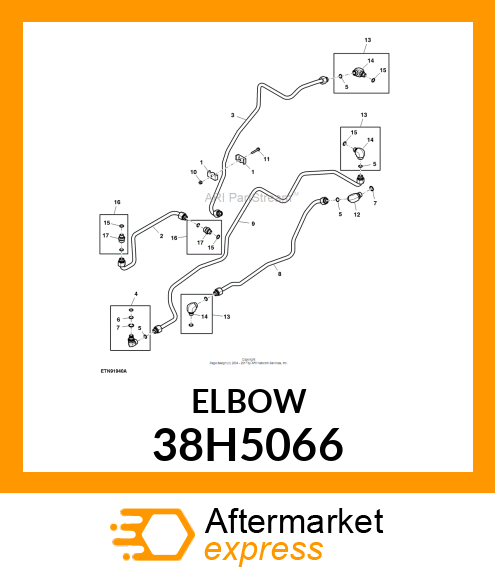 ADJ STUD ELBOW (SDE), ORFS 38H5066