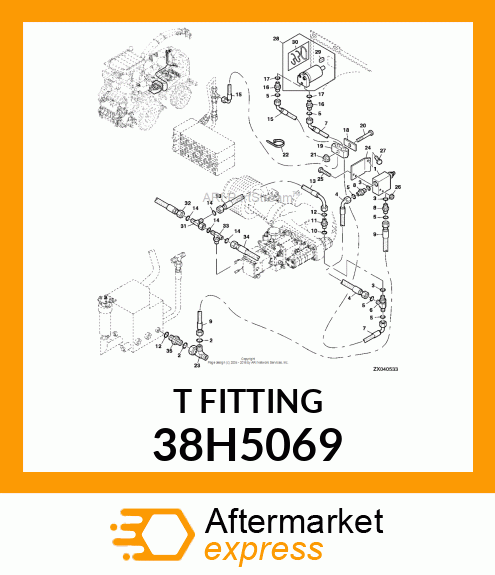 SWIVEL RUN TEE (SWRT), ORFS 38H5069