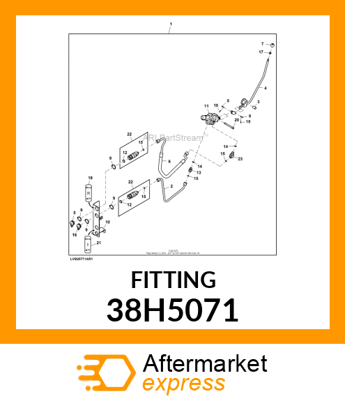 45 DEG ADJ STUD ELBOW (SDE45), ORFS 38H5071