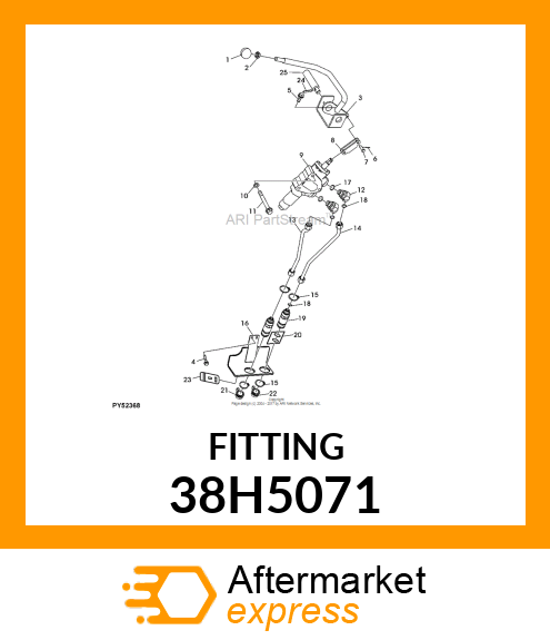 45 DEG ADJ STUD ELBOW (SDE45), ORFS 38H5071