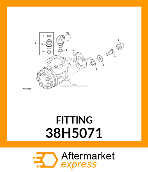 45 DEG ADJ STUD ELBOW (SDE45), ORFS 38H5071