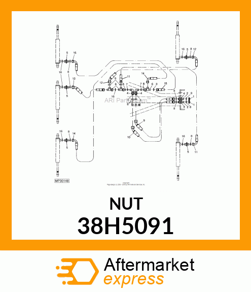 BULKHEAD LOCKNUT (BHLN) ORFS 38H5091