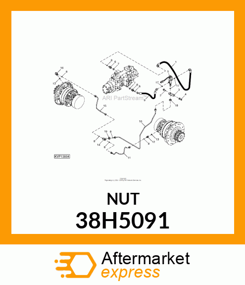 BULKHEAD LOCKNUT (BHLN) ORFS 38H5091