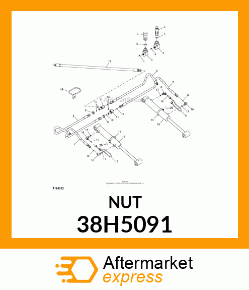 BULKHEAD LOCKNUT (BHLN) ORFS 38H5091