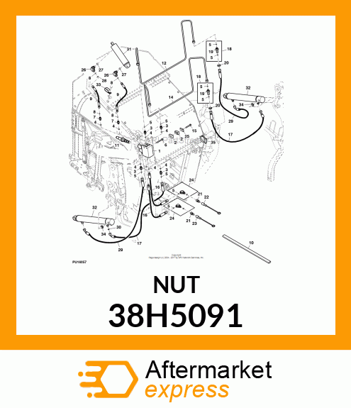 BULKHEAD LOCKNUT (BHLN) ORFS 38H5091