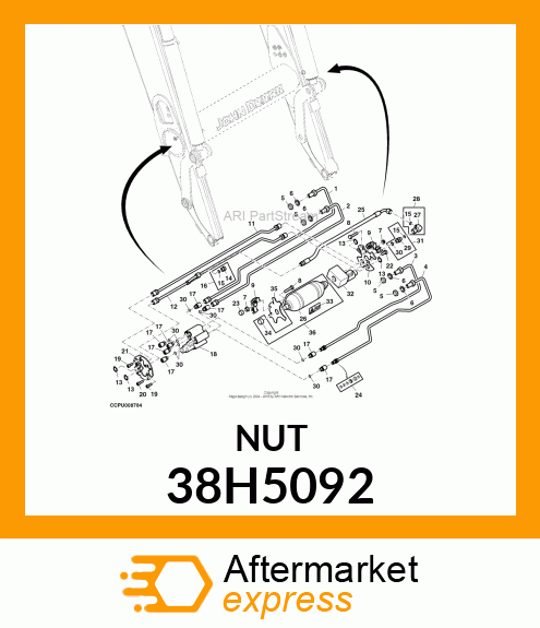 BULKHEAD LOCKNUT (BHLN) ORFS 38H5092