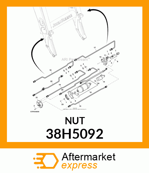 BULKHEAD LOCKNUT (BHLN) ORFS 38H5092