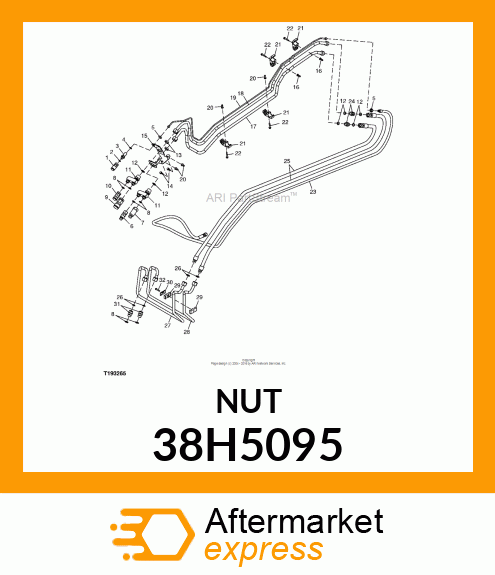 BULKHEAD LOCKNUT (BHLN) ORFS 38H5095