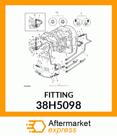 90 DEG BULKHEAD ELBOW (BHE), ORFS 38H5098