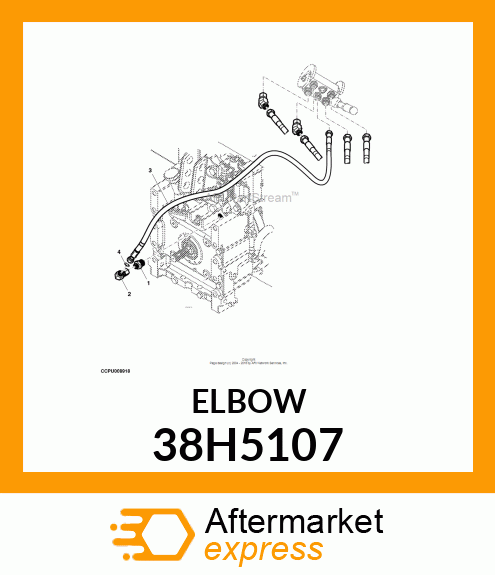 90 DEG SWIVEL ELBOW (SWE) ORFS 38H5107